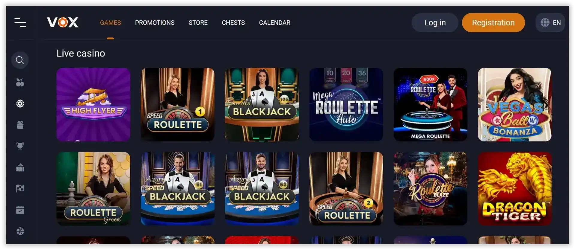 Vox Kasino  casino review section 2